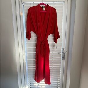 Vintage BNWT Elegant Red Women's Robe
